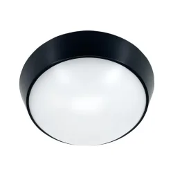 Светильник светодиодный WP 15 C 18W OP 840 D220 BK 220х80мм 18Вт 4000К IP65 ЖКХ круглый пылевлагозащ. черн. Русский Свет 15071524505