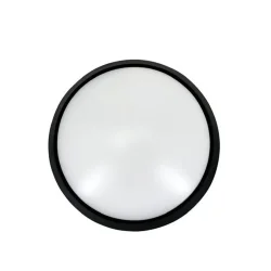 Светильник светодиодный WP 15 C 18W OP 840 D220 BK 220х80мм 18Вт 4000К IP65 ЖКХ круглый пылевлагозащ. черн. Русский Свет 15071524505