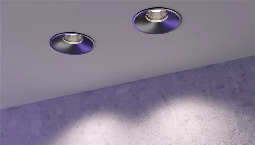 Встраиваемый светильник Round 4000K 12W 50° (Черный) - фото 6