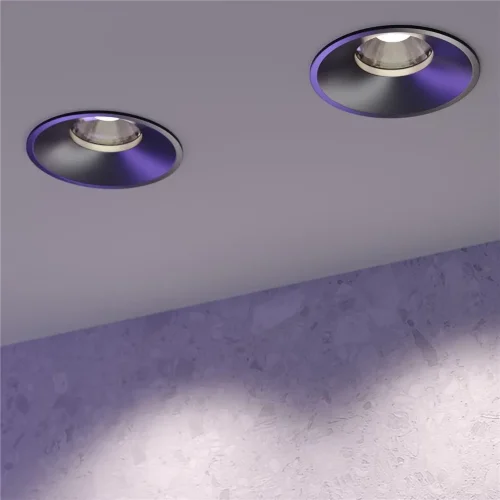 Встраиваемый светильник Round 4000K 12W 50° (Черный) - фото 7