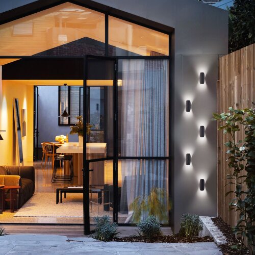 Настенный светодиодный светильник Taco чёрный IP54 - Фото 4