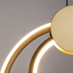 Подвесной светильник Link 3000К 20Вт (Черный и Латунь)