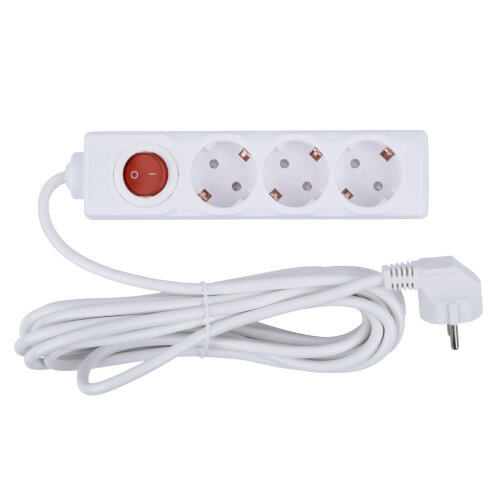 S-GCU3-5B WHITE Удлинитель серии Ultra, шнур 5м., 3 гнезда, 16A, с-з, Белый, TM Uniel - фото 4