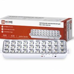 Светильник светодиодный аварийный СБА 1098-30AC/DC 30 LED 1.2Ah lithium battery AC/DC IN HOME