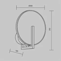 Настенный светильник (бра) Marmo E14х1 40Вт (Латунь)