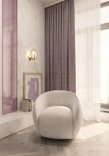 Настенный светильник (бра) Marmo E14х1 40Вт (Латунь) - фото 3