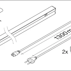 Светильник светодиодный линейный 12W/4000K | 230V IP20 1200lm 873x28x36мм | - LEDVANCE