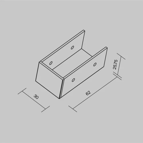 Заглушка к профилю Elasity IP (Белый) O-TR001-EC-W - фото 2