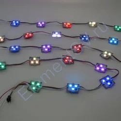 Светодиодный управляемый модуль MS107 M3535-12V-3Led-smd5050-WS2811