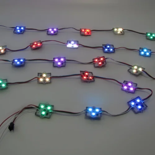 Светодиодный управляемый модуль MS107 M3535-12V-3Led-smd5050-WS2811 - фото I