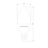 Свеча СD LED C37 6W 6500K E14 BLE1423 - фото 2