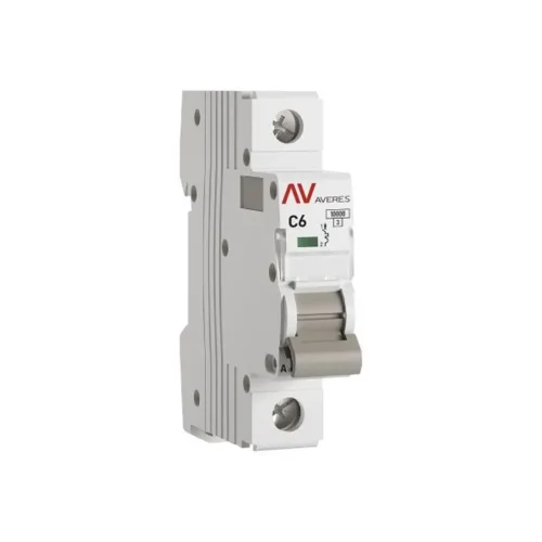 Выключатель автоматический модульный 1п C 6А 10кА AV-10 AVERES EKF mcb10-1-06C-av - фото