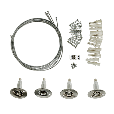 Комплект подвесов LP-КПТ на тросах для панели светодиодной IN HOME - Фото