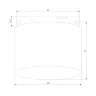 Mini Magnetic Трековый светильник 5W 3000K белый/черный 85205/01 - фото 6