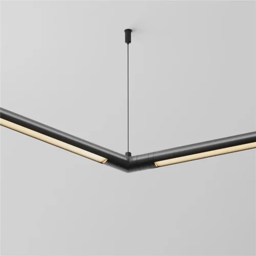 Угловой коннектор 120° для системы Shelf без ввода питания (Черный) - фото 2