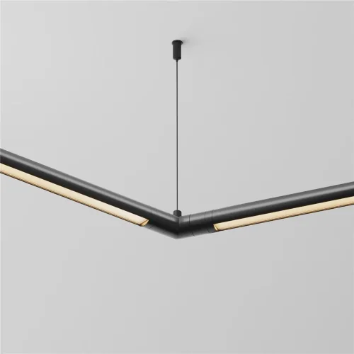 Угловой коннектор 120° для системы Shelf без ввода питания (Черный) CA018LWC-B - фото 2