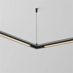 Угловой коннектор 120° для системы Shelf без ввода питания (Черный) CA018LWC-B