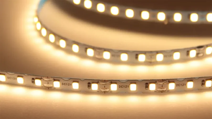 Светодиодная лента S-образная 2835, 120led/m, warm white, 12V, IP20, BA2 - фото I