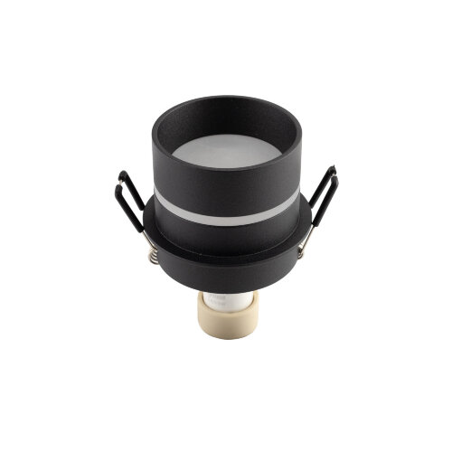 DK2404-BK Встраиваемый светильник влагозащ., IP 44, до 15 Вт, GU10, черный, алюминий. Фото 3