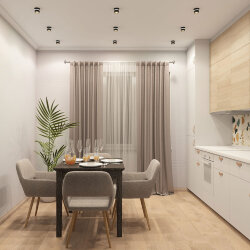 Встраиваемый светильник влагозащ., IP 44, до 15 Вт, GU10, черный, алюминий, Denkirs DK2404-BK