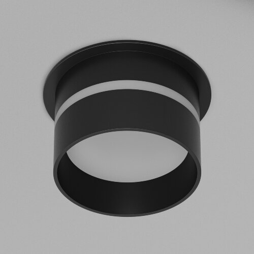 DK2404-BK Встраиваемый светильник влагозащ., IP 44, до 15 Вт, GU10, черный, алюминий. Фото 2