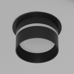 Встраиваемый светильник влагозащ., IP 44, до 15 Вт, GU10, черный, алюминий, Denkirs DK2404-BK