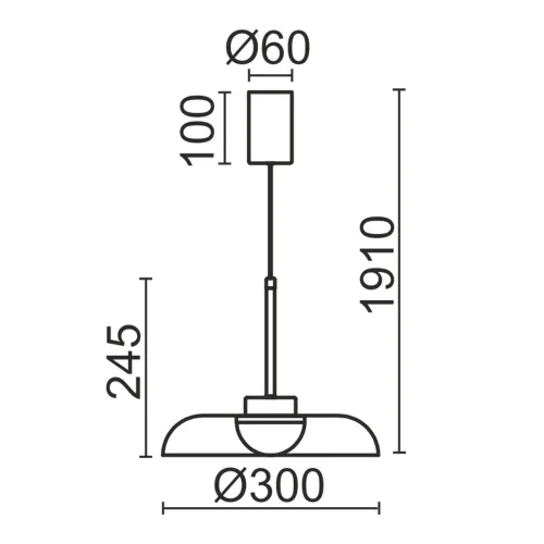 Подвесной светильник Движение / Movement (Коричневый) FR5602PL-L5BR1 - фото 18