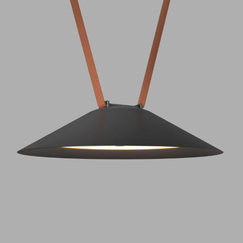 DK5565-BK Cветильник для трека-ремня Belty, серия Flow, со светодиодом, D300*H71мм, 48V DC, 20W, RA90, 120°, 3000K, IP20, черный, алюминий.