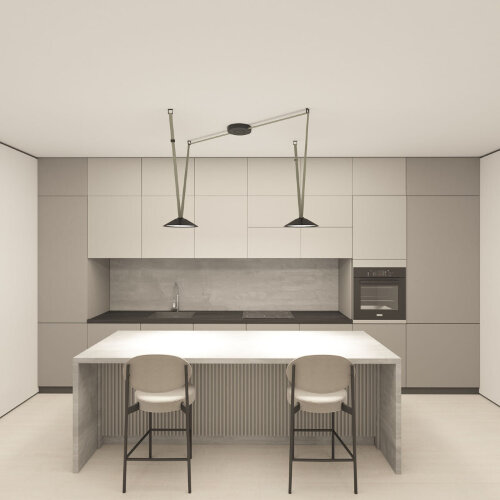 DK5565-BK Cветильник для трека-ремня Belty, серия Flow, со светодиодом, D300*H71мм, 48V DC, 20W, RA90, 120°, 3000K, IP20, черный, алюминий. Фото 7