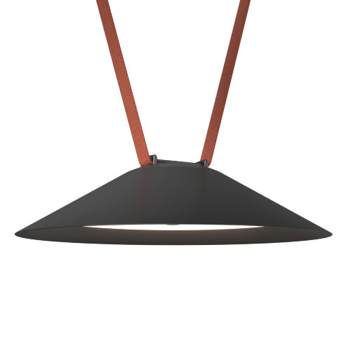 DK5565-BK Cветильник для трека-ремня Belty, серия Flow, со светодиодом, D300*H71мм, 48V DC, 20W, RA90, 120°, 3000K, IP20, черный, алюминий. Фото 3