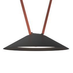 Cветильник для трека-ремня Belty, серия Flow, со светодиодом, D300*H71мм, 48V DC, 20W, RA90, 120°, 3000K, IP20, черный, алюминий, Denkirs DK5565-BK