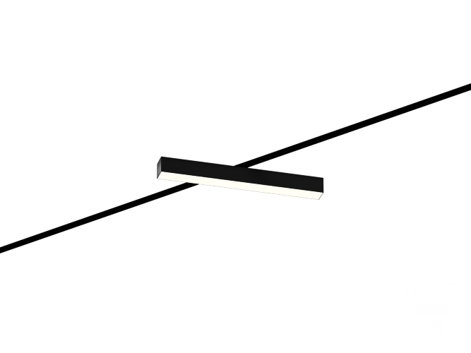 Трековый светильник 6063 5050 TR2 (RAL9005/500mm/LT70 — 4K/19W) - фото 1