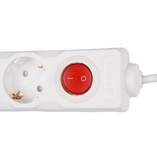 S-GCD2-3B Удлинитель Uniel серии Стандарт, с-з, 2 гн., шнур 3 м, выкл. - фото 2