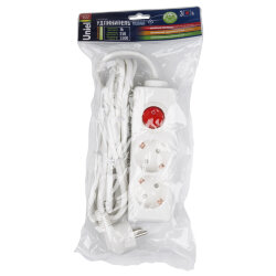 S-GCD2-3B Удлинитель Uniel серии Стандарт, с-з, 2 гн., шнур 3 м, выкл.