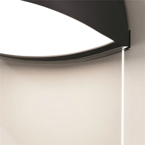 Настенный светильник (бра) Gloss 3000K 7Вт IP 65 (Графит) - фото 6