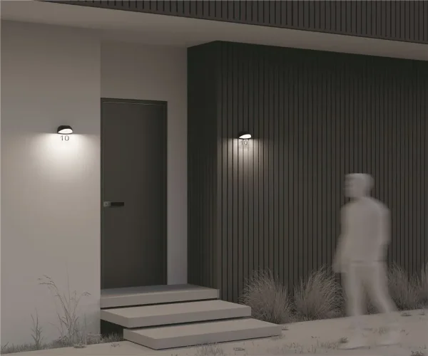 Настенный светильник (бра) Gloss 3000K 7Вт IP 65 (Графит) - фото 9