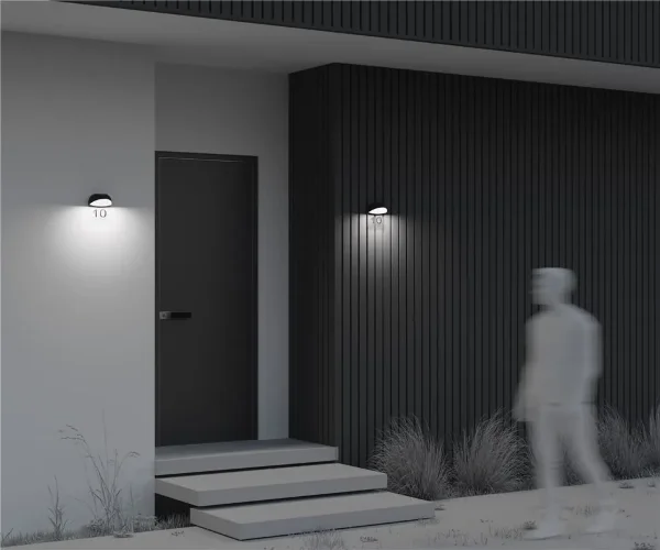 Настенный светильник (бра) Gloss 3000K 7Вт IP 65 (Графит) - фото 14