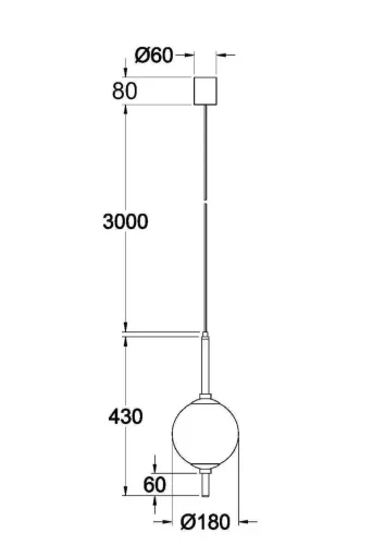 Подвесной светильник The Sixth Sense 3000К 7Вт (Латунь) - фото 4