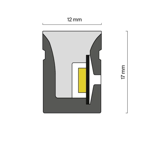 Гибкий неон 17x12 24В 17,8Вт/м RGB SPI IP67 5м (Белый) - фото 8