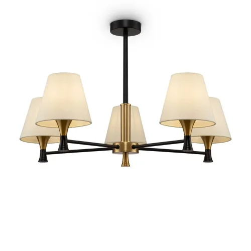 Люстра Freya FR5098PL-05BBS (Черный и Латунь) - фото