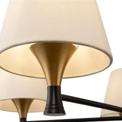 Люстра Freya FR5098PL-05BBS (Черный и Латунь)