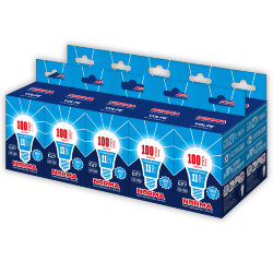 LED-A60-11W-NW-E27-FR-NR Набор из 10штук 2 Лампа светодиодная, Форма A, матовая, Серия Norma, Белый свет 4000K, Картон