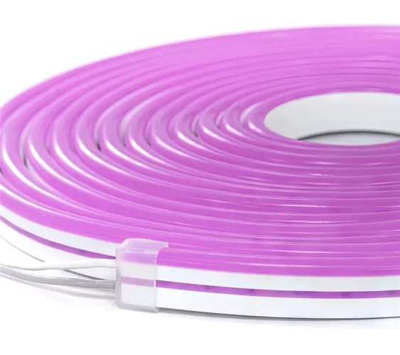 NeonLine ELF PVC интерьерный, боковой изгиб, 12В, IP53, 6мм, 1м, кратность реза  1см, фиолетовый - фото 2