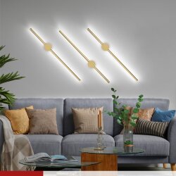 Светильник настенный светодиодный ESTETIKA ART-80B-40GL 15Вт 230В 4000K 1050Лм 800х60x98 золото IN HOME