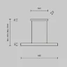 Подвесной светильник Шаг / Step 3000К 30Вт (Матовое Золото) P010PL-L30G3K - фото 6