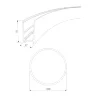 Slim Magnetic Накладной радиусный шинопровод черный ⌀ 1200мм 85161/00 85161/00 - фото 3