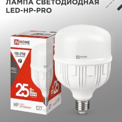 Лампа светодиодная LED-HP-PRO 25Вт 230В E27 4000К 2380Лм IN HOME