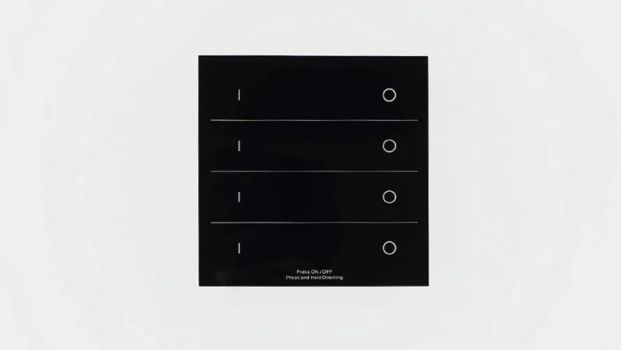 Сенсорная панель T16 Black IC22 (220V, DIM, 4 zone, DMX512, RF 2.4GHz) - фото I