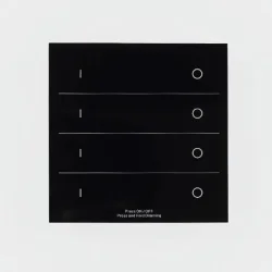 Сенсорная панель T16 Black IC22 (220V, DIM, 4 zone, DMX512, RF 2.4GHz)