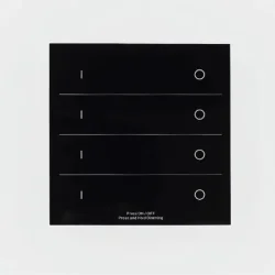 Сенсорная панель T16 Black IC22 (220V, DIM, 4 zone, DMX512, RF 2.4GHz)